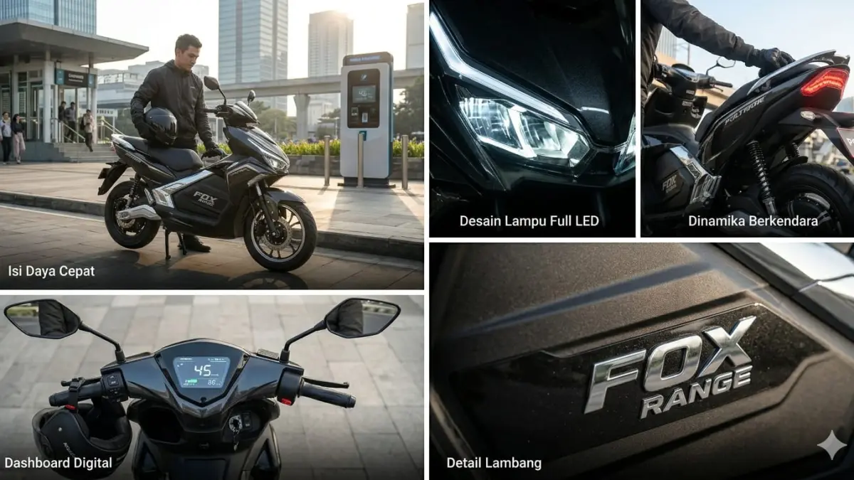 Polytron Fox Range jadi motor listrik favorit karena hemat biaya, jarak tempuh efisien, dan desain modern.