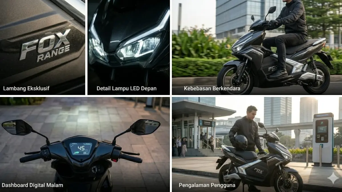 Polytron Fox Range jadi motor listrik favorit karena jarak tempuh efisien, hemat biaya, dan desain futuristis.
