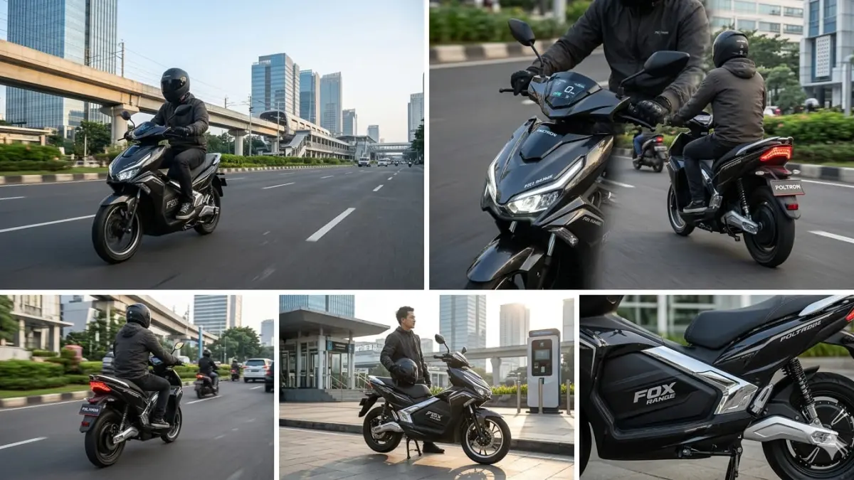 Polytron Fox Range jadi motor listrik favorit karena jarak tempuh menarik, hemat biaya, dan desain modern.