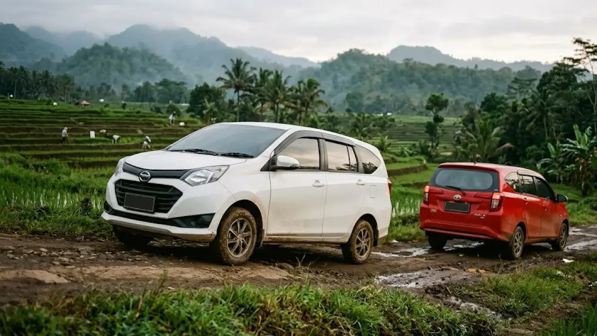 Toyota Calya vs Daihatsu Sigra, Duel Mobil Keluarga Murah Paling Laris di Indonesia, Mana yang Lebih Worth It Dibeli Tahun Ini? (Gemini AI)