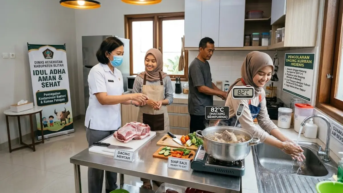Masak Daging Setengah Matang Berisiko
‎Dinkes Wanti-Wanti Bahaya Bakteri
(Gemini AI)