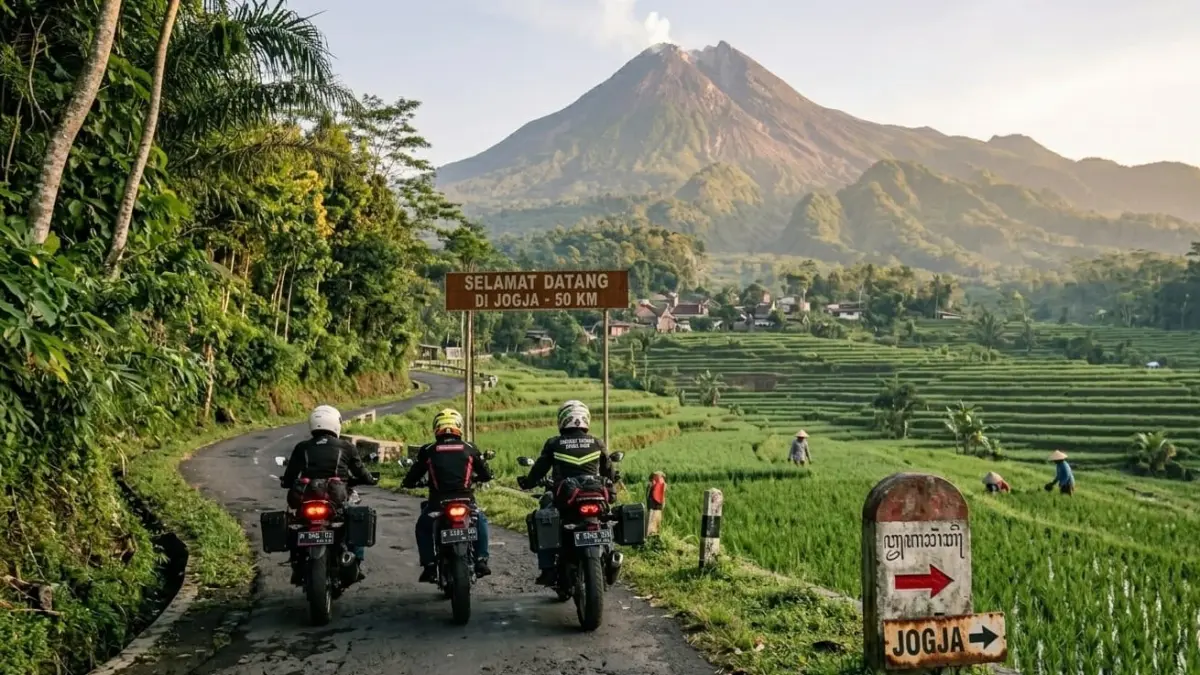 Touring Jakarta Jogja jadi tren komunitas motor 560 km lewat Tol Trans Jawa dengan biaya hemat dan tantangan perjalanan jauh.
