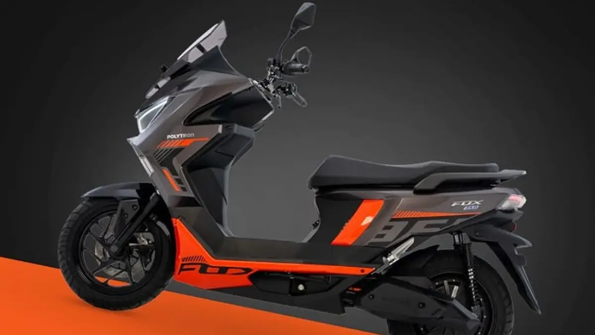 Polytron Fox 350 hadir dengan harga Rp15,5 juta dan sewa baterai Rp200 ribu per bulan. Untung atau justru bikin rugi?(Gemini AI)