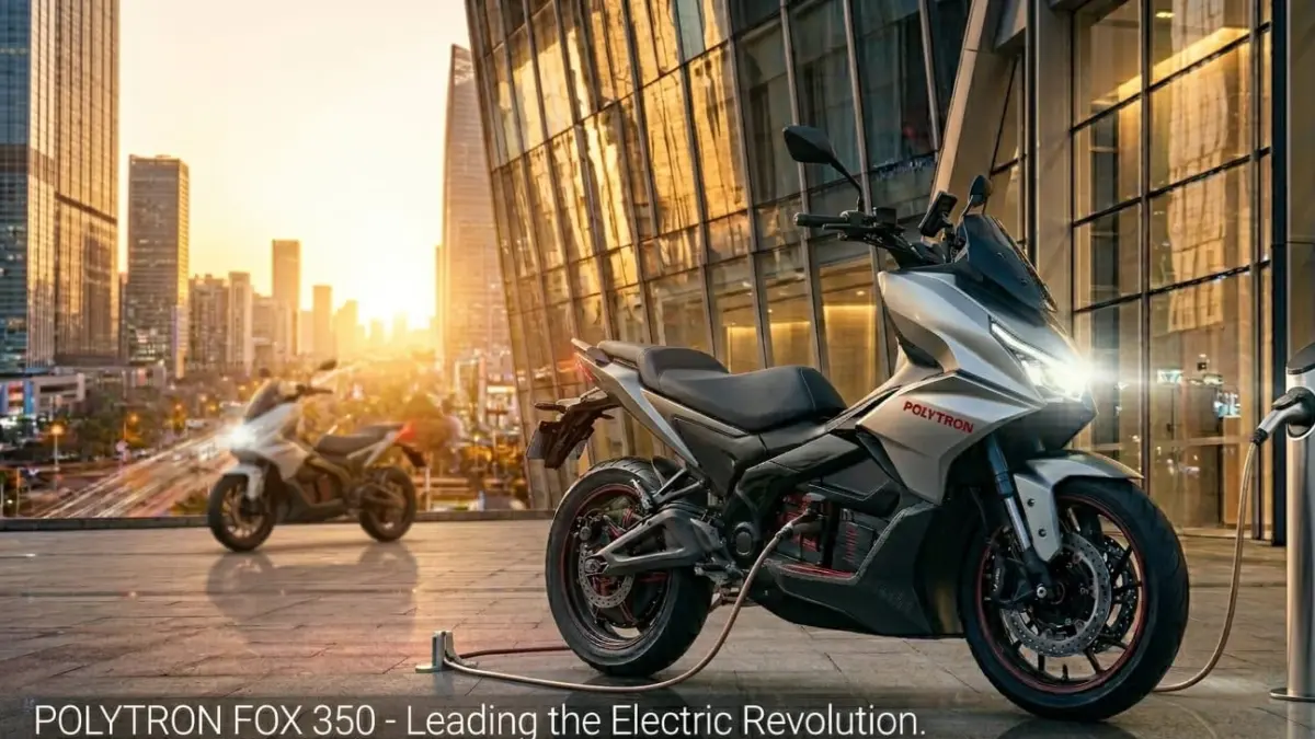 Polytron Fox 350 hadir dengan teknologi modern dan desain futuristis, menjadi simbol perkembangan motor listrik Indonesia.