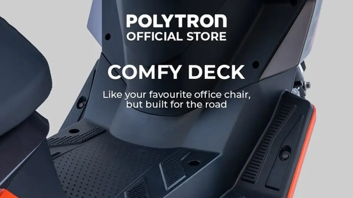 Polytron Fox 350 resmi meluncur dengan cruise control, keyless, dan posisi berkendara lebih nyaman dibanding Fox Air.(Gemini AI)