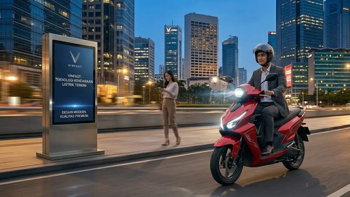 VinFast motor listrik semakin agresif membidik pasar Indonesia dengan teknologi modern dan desain futuristis yang menarik perhatian.