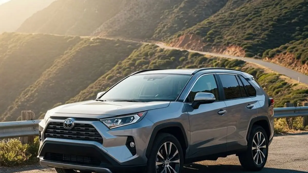 Toyota RAV4 2026 memimpin daftar 11 mobil Toyota terbaik 2026 dengan teknologi hybrid, SUV tangguh, dan performa terbaru.(Gemini AI)