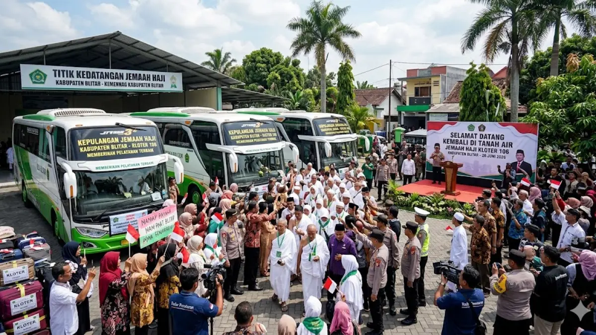 Kloter 106 Mendarat Lebih Dulu (Gemini AI)