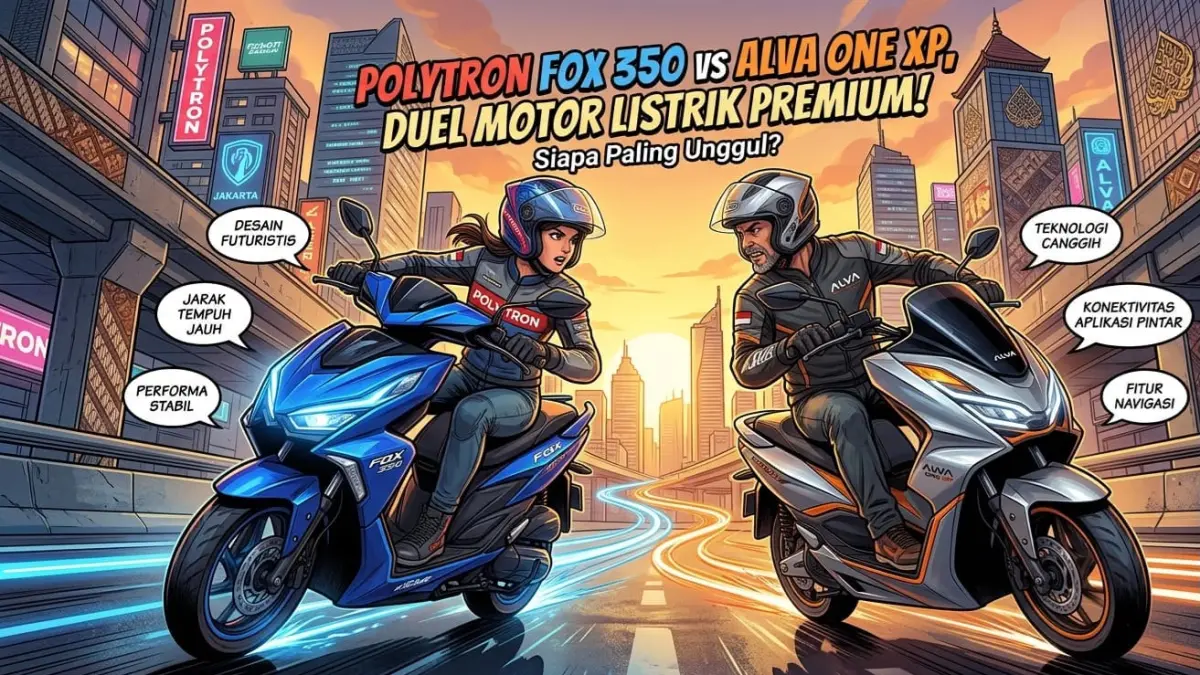Polytron Fox 350 vs Alva One XP, simak adu fitur, desain, dan teknologi dua motor listrik yang sedang jadi sorotan.
