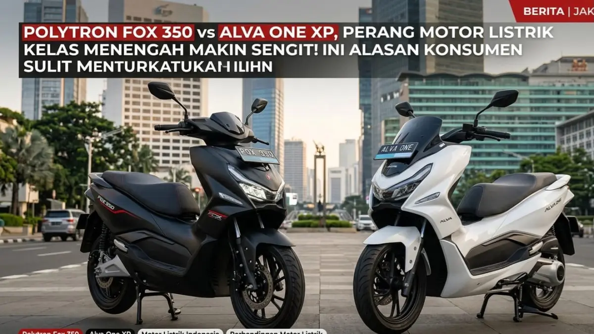 Polytron Fox 350 vs Alva One XP, simak perbandingan dua motor listrik populer yang bersaing merebut perhatian konsumen.