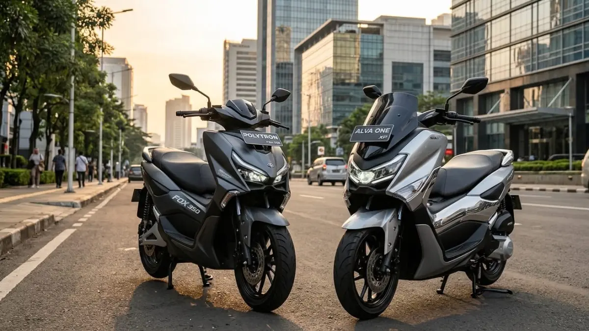 Polytron Fox 350 vs Alva One XP, simak perbandingan fitur, performa, dan jarak tempuh sebelum menentukan pilihan terbaik.