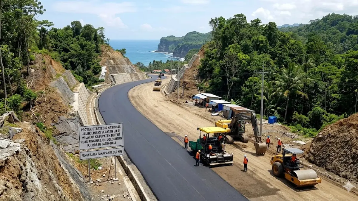 Ruas JLS Ringinrejo-Jolosutro Mulai Dikerjakan
Sisa Lahan 13,2 Km Sumbersih Masih "Gelap"
