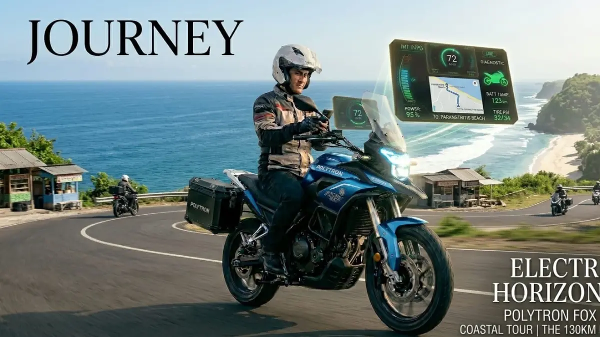 Jarak tempuh Polytron Fox 350 diklaim mencapai 130 km sekali cas. Mampukah menghilangkan kekhawatiran pengguna baru?