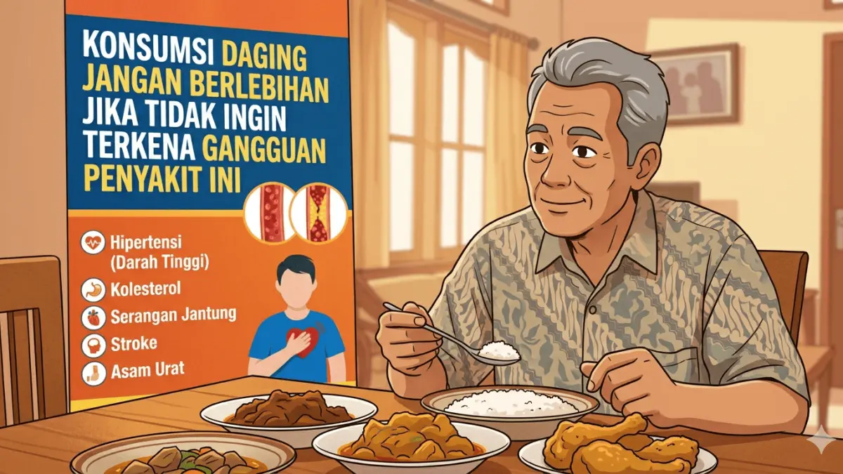 Batas Aman Konsumsi Daging Cukup Dua Potong Jika Berlebihan Bisa Picu Masalah Pencernaan 

