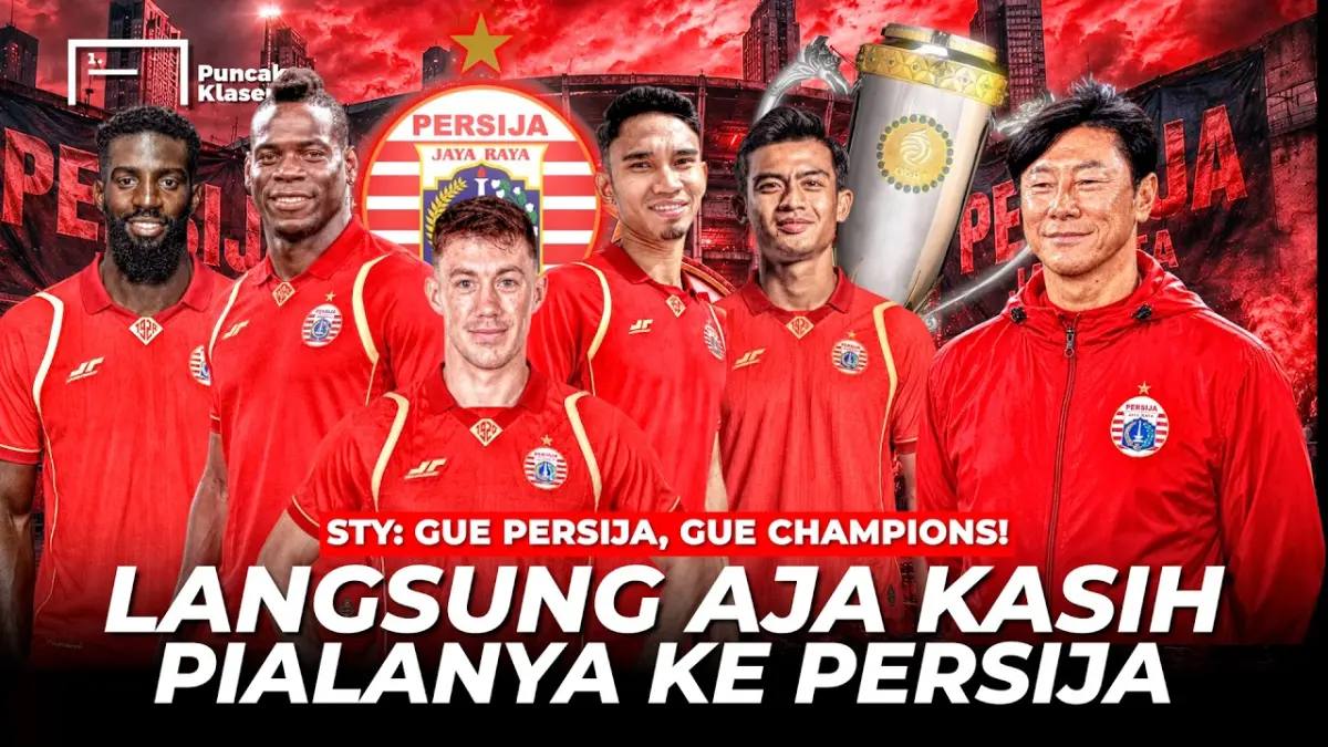 Transfer Persija Jakarta era Shin Tae-yong makin panas. Dana Rp545 miliar disiapkan untuk memburu pemain bintang. (Youtube.com)
