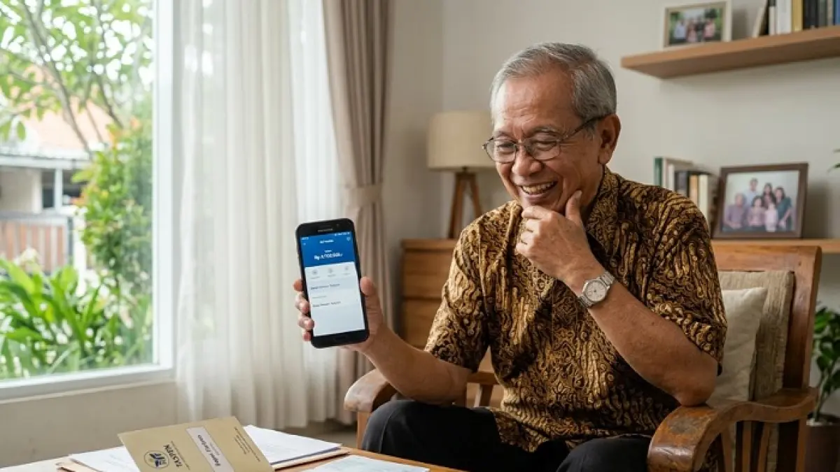 Gaji pensiunan PNS Juli 2026 dipastikan cair. Taspen tegaskan belum ada aturan resmi terkait kenaikan gaji dan rapelan. (Ilustrasi Gemini AI)