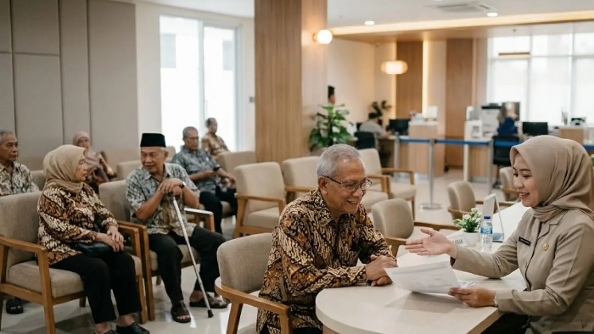 Isu rapel gaji pensiunan 2026 viral 22–25 Juni, PT Taspen beri klarifikasi resmi soal kebenarannya (Ilustrasi Gemini AI)