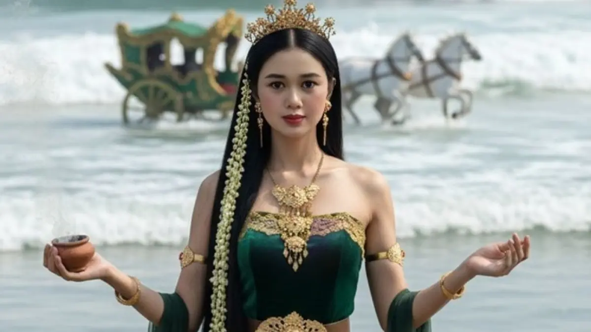 Misteri kelam Pantai Selatan dan Nyi Roro Kidul terungkap, dari legenda Putri Kandita hingga rahasia ilmiah rip current. (PINTEREST)