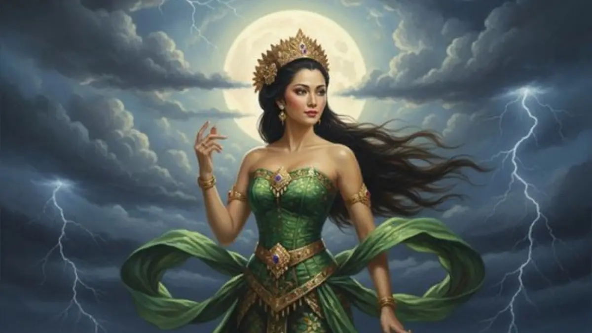 Mitos Nyi Roro Kidul menyimpan legenda, ritual, dan kisah Pantai Selatan yang terus dipercaya masyarakat. (PINTEREST)