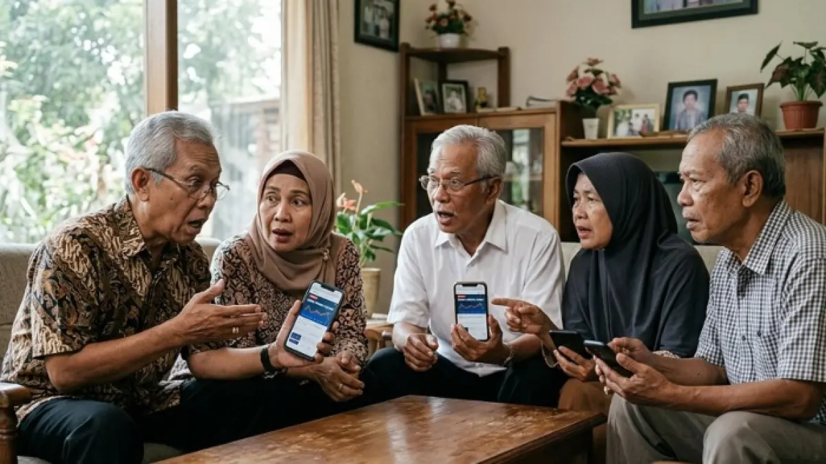 rapel gaji pensiunan 2026 viral bareng isu kenaikan ASN, PT Taspen tegaskan belum ada keputusan resmi (Ilustrasi Gemini AI)