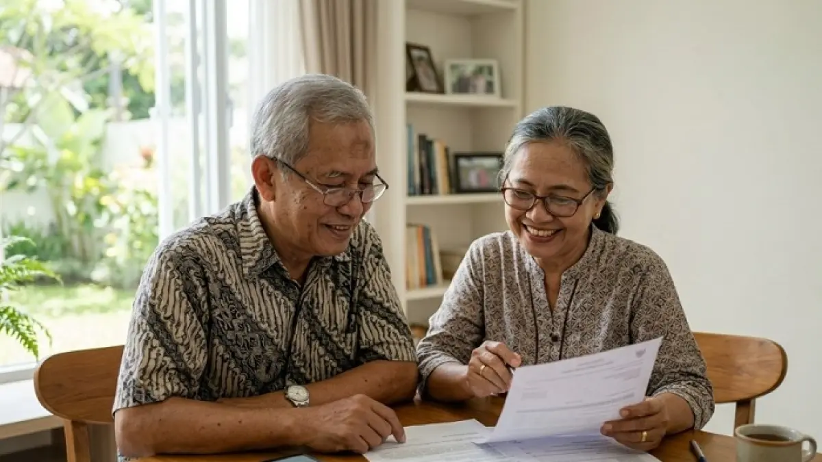 Rapel gaji pensiunan Juni 2026 dikabarkan cair 22 Juni selama 6 bulan. Taspen akhirnya buka suara soal fakta sebenarnya. (Ilustrasi Gemini AI)
