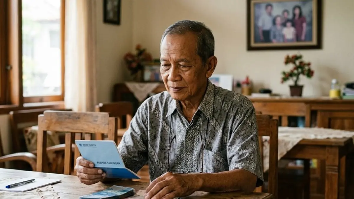Rapel gaji pensiunan Juni 2026 dikabarkan cair 22 Juni selama 6 bulan. Taspen akhirnya mengungkap fakta sebenarnya. (Ilustrasi Gemini AI)
