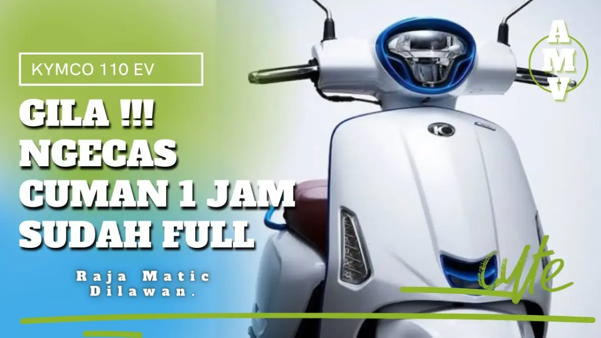 Motor listrik Kymco Ionex sanggup tempuh 200 km sekali cas, isi daya 1 jam dan dibanderol sekitar Rp20,6 juta. (Youtube. com)