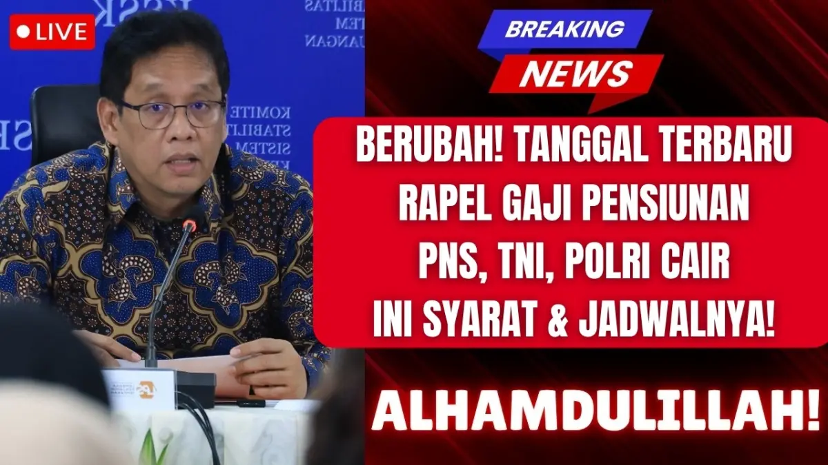 Rapel gaji pensiun 2025 dikabarkan cair November. Simak jadwal pencairan, syarat autentikasi, dan penjelasan PT Taspen. (Youtube. com)