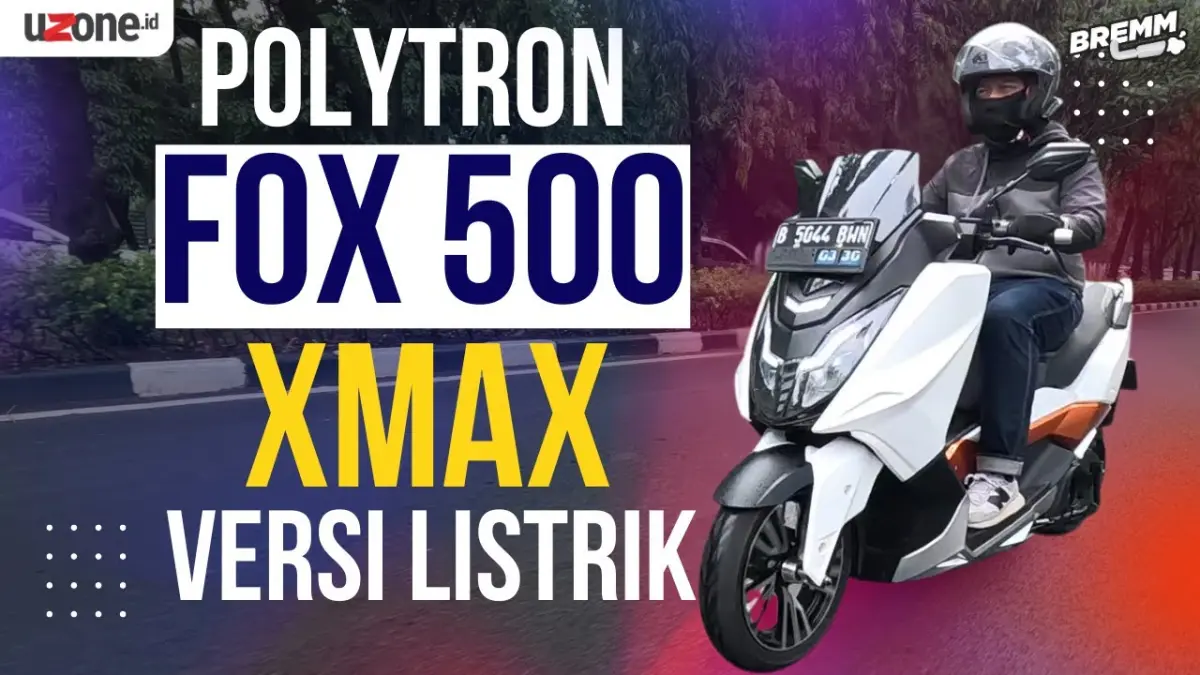 Review Polytron Fox 500, motor listrik premium dengan top speed 130 km/jam, fitur lengkap, dan harga Rp43 juta.(Youtube. com)