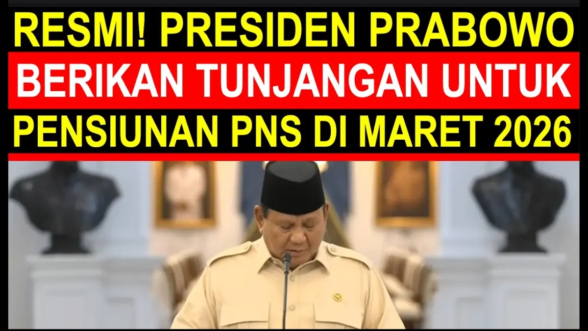 THR PNS 2026 sudah masuk RAPBN. Simak perkiraan jadwal pencairan serta klarifikasi Taspen soal kenaikan gaji pensiunan. (Yotuube. com)