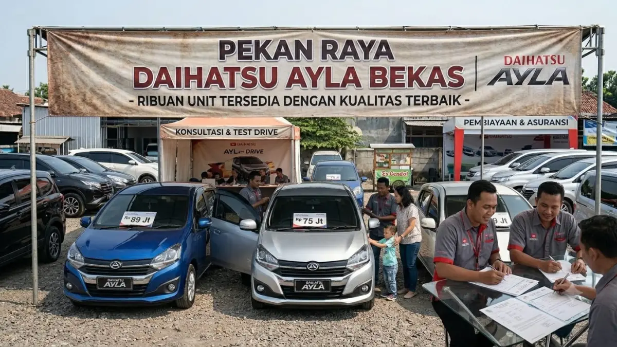 Daihatsu Ayla bekas tetap diminati berkat harga terjangkau, perawatan mudah, dan konsumsi BBM yang hemat untuk harian.
