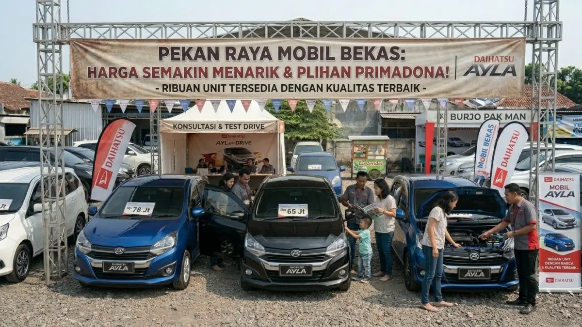 Daihatsu Ayla bekas tetap diminati karena harga terjangkau, sparepart melimpah, dan cocok untuk mobilitas harian.
