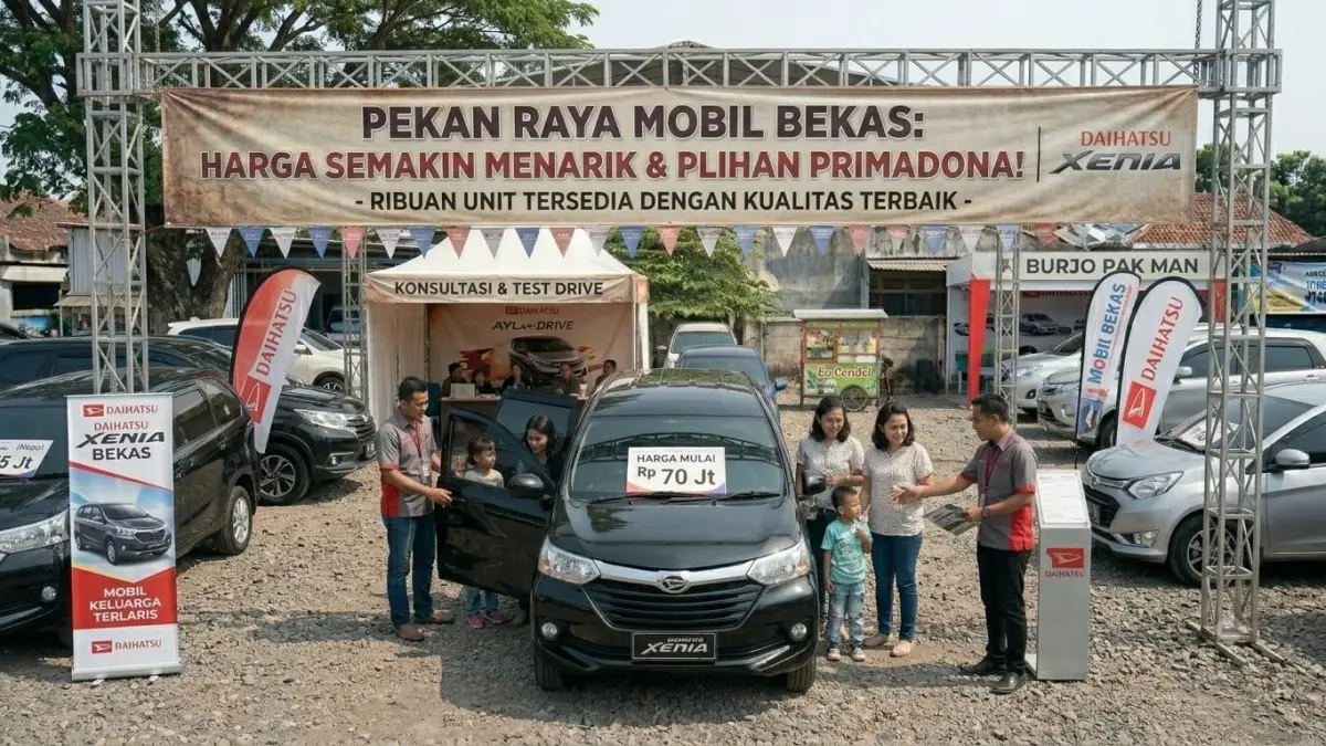 Daihatsu Xenia bekas masih jadi favorit berkat kabin luas, harga terjangkau, dan biaya perawatan yang ekonomis.
