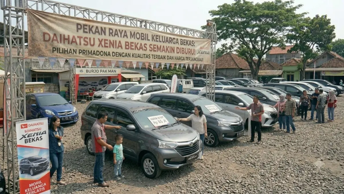 Daihatsu Xenia bekas tetap diburu karena kabin luas, mesin bandel, dan harga terjangkau untuk keluarga Indonesia.
