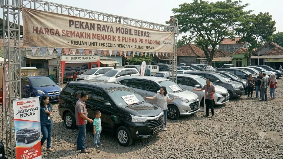 Daihatsu Xenia bekas tetap menjadi favorit berkat kabin luas, harga terjangkau, dan biaya perawatan yang murah.