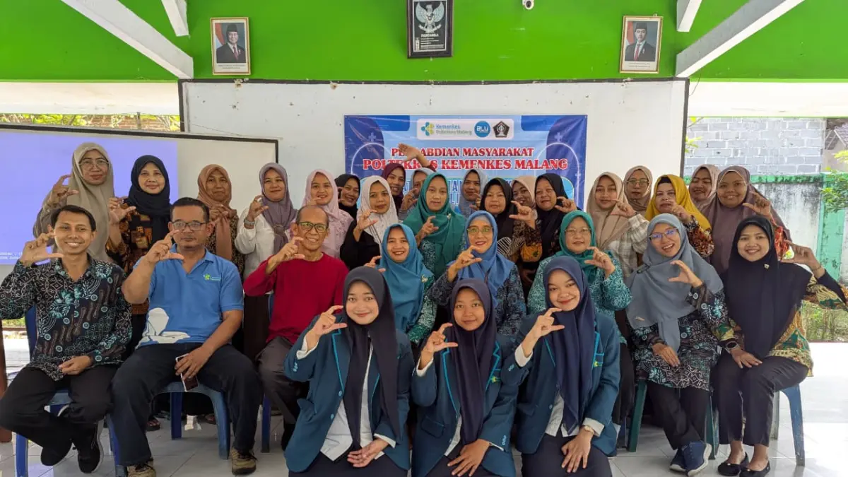 Tim pengabmas Kampus 3 Blitar Poltekkes Kemenkes Malang melaksanakan kegiatan pengabmas ke 3