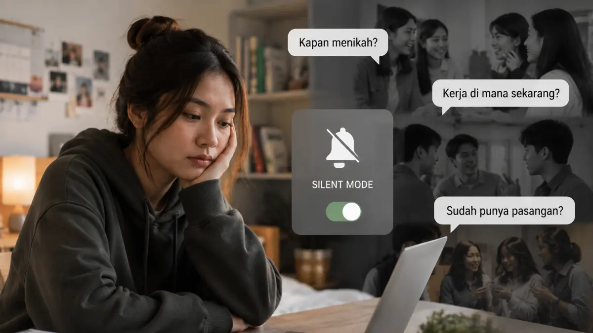 Gen Z mulai menerapkan silent mode dengan lebih selektif berinteraksi dan tidak lagi mencari validasi sosial.