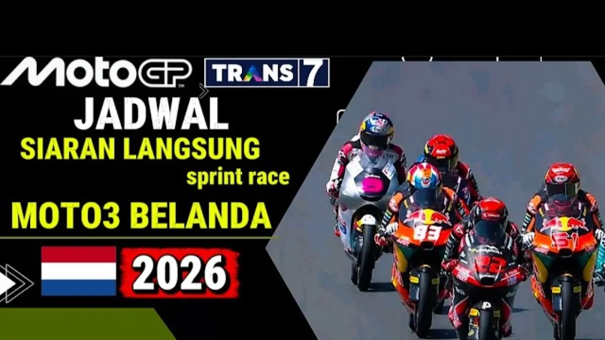 Jadwal Moto3 Belanda 2026 lengkap. Veda Ega Pratama bidik podium usai finis posisi kelima di GP Ceko dan naik klasemen. (Youtube. com)