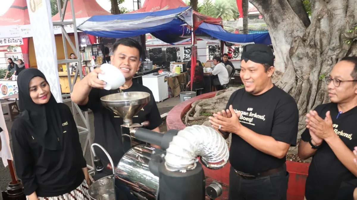 Wali Kota Blitar, Syauqul Muhibbin membukan Soekarno Coffe Fest 2025 lalu. Tahun ini event perkopian tersebut kembali digelar. 