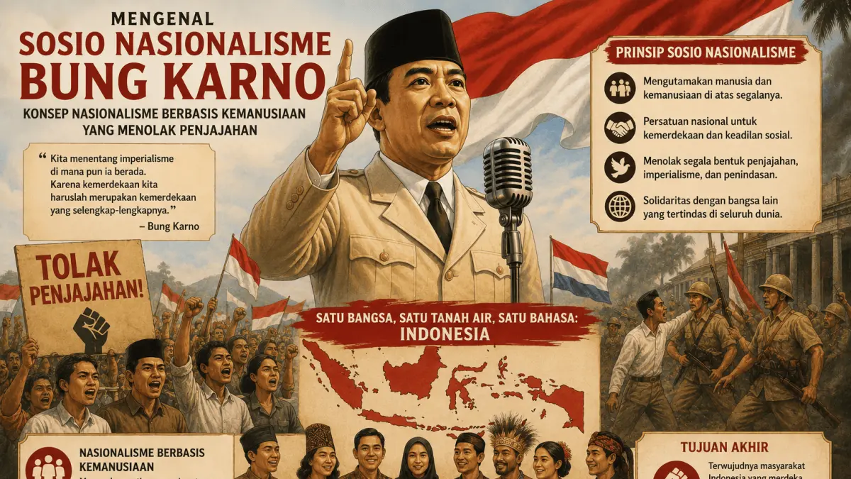 Sosio Nasionalisme Bung Karno: Nasionalisme yang menjunjung kemanusiaan dan menolak segala bentuk penjajahan
