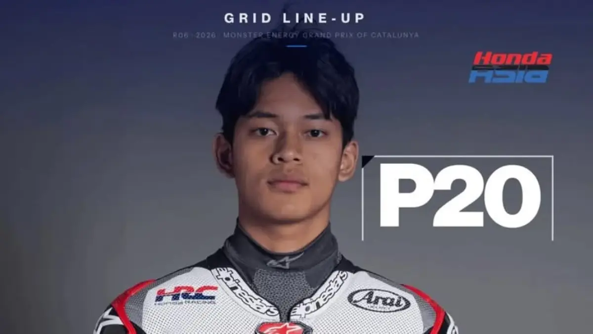 Feda Ega Pratama tampil heroik di Moto3 GP Ceko dengan finis lima besar usai start dari posisi ke-20 dan kembali dijuluki Mr Sunday (Pinterest).
