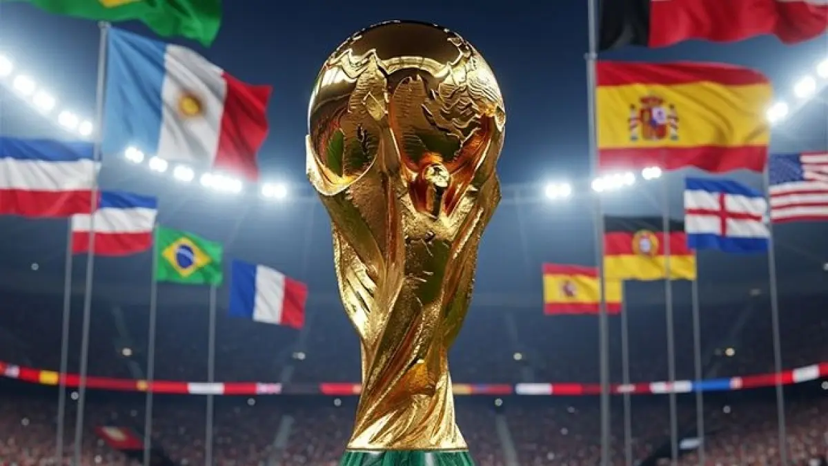 Top skor Piala Dunia 2026 semakin sengit. Messi masih memimpin dengan 5 gol, tetapi Vinicius Junior kini menempel ketat usai mencetak dua gol.(Gemini AI)