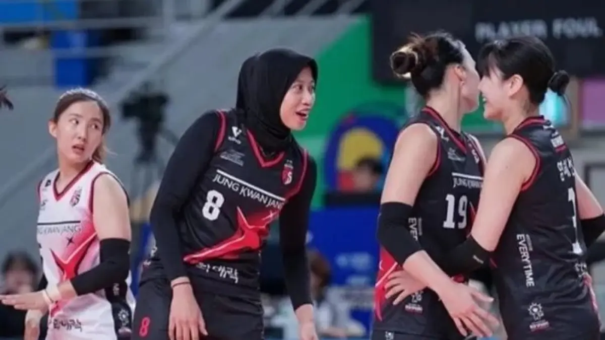 Megawati Hangestri resmi gabung Hyundai Hillstate dan jadi sorotan seluruh televisi Korea Selatan. Simak ulasannya. (Pinterest)