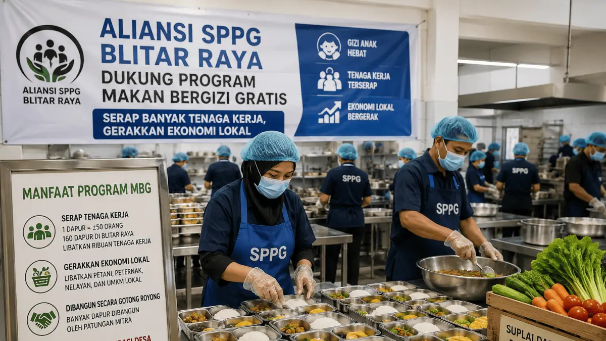 Program MBG di Blitar Raya dinilai mampu menyerap ribuan tenaga kerja dan menggerakkan ekonomi lokal.