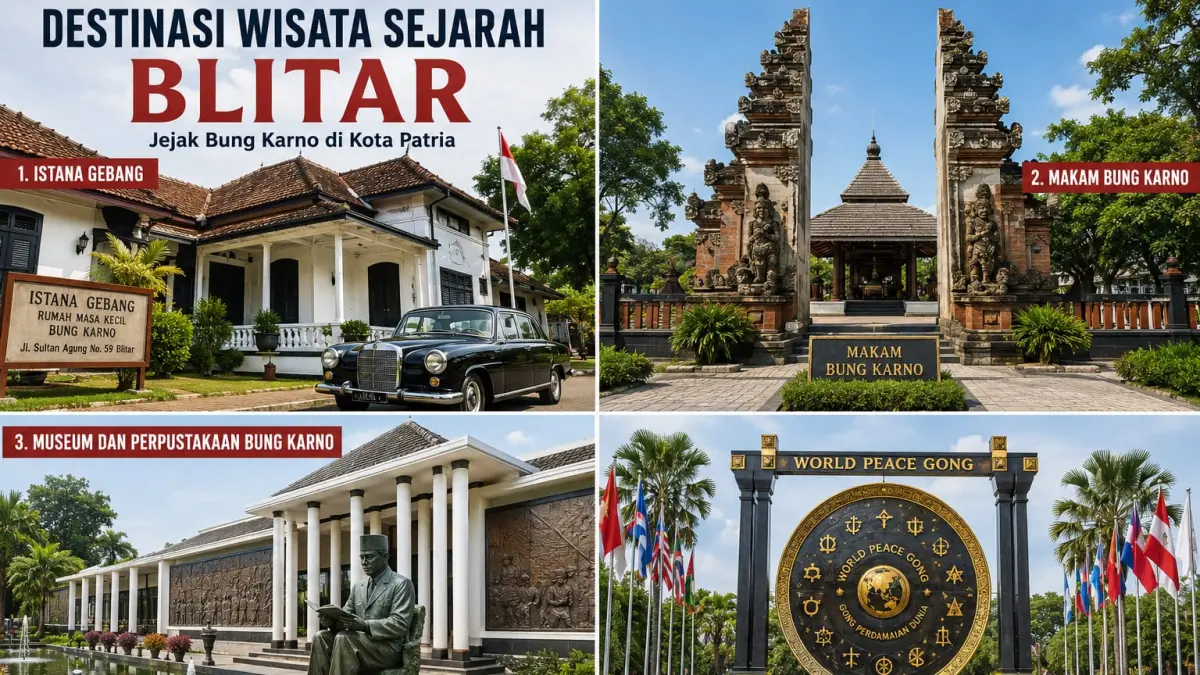 Blitar bukan sekadar kota persinggahan, tetapi destinasi wisata sejarah yang mengajak kita mengenang perjuangan Sang Proklamator dan semangat persatuan Indonesia.