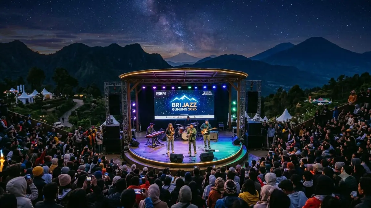 BRI Jazz Gunung 2026 hadir memadukan musik jazz, budaya, dan panorama alam. Simak daya tarik festival yang dinanti ribuan penonton.