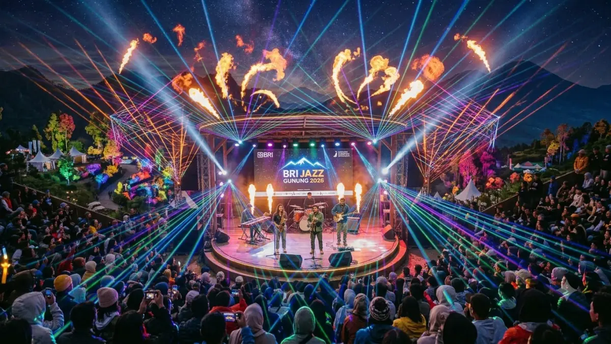 BRI Jazz Gunung 2026 siap hadir dengan konser jazz di alam terbuka yang memadukan musik, budaya, dan pesona pegunungan.
