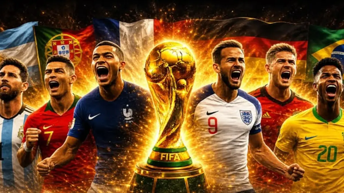 Top skor Piala Dunia 2026 terbaru dipimpin Kylian Mbappe lewat keunggulan assist atas Lionel Messi, sementara Erling Haaland terus mengancam.(Pinterest)
