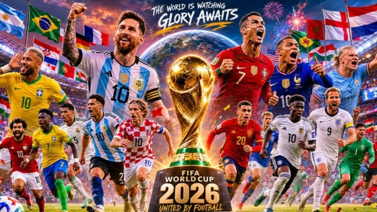 Top skor Piala Dunia 2026 terbaru, Kylian Mbappe ungguli Lionel Messi lewat assist, sementara Erling Haaland terus membayangi usai babak 32 besar.(Pinterest)