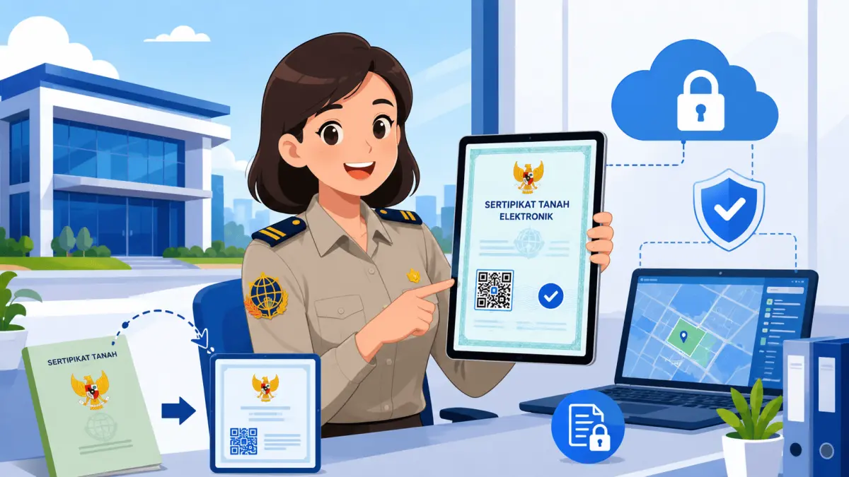 Digitalisasi sertifikat tanah menjadi langkah baru memperkuat perlindungan hak atas tanah.